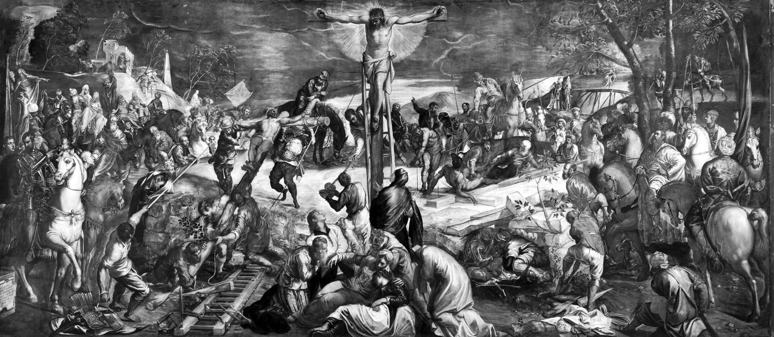 Tintoretto, La crocifissione, Sala dell'albergo, Scuola di San R