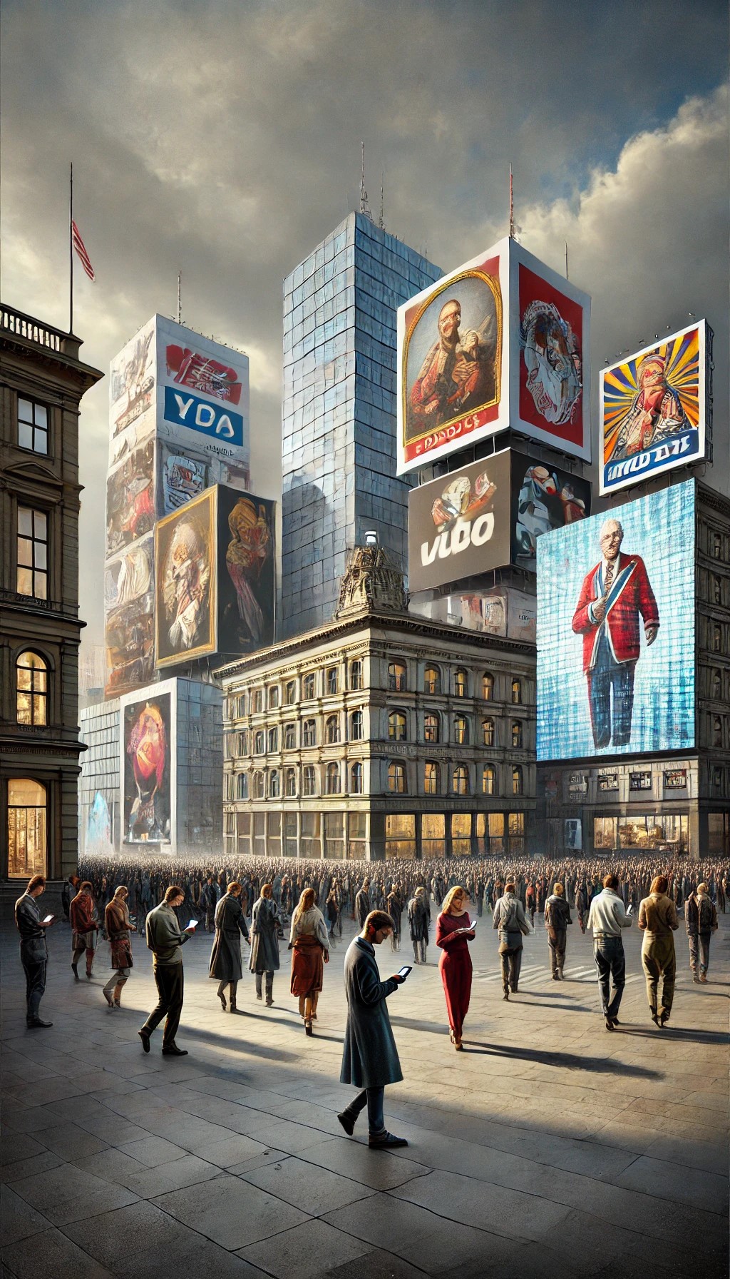 A realistic depiction of ideological consumerism in culture, art, and communication A realistic depiction of ideological consumerism in culture, art, and communication