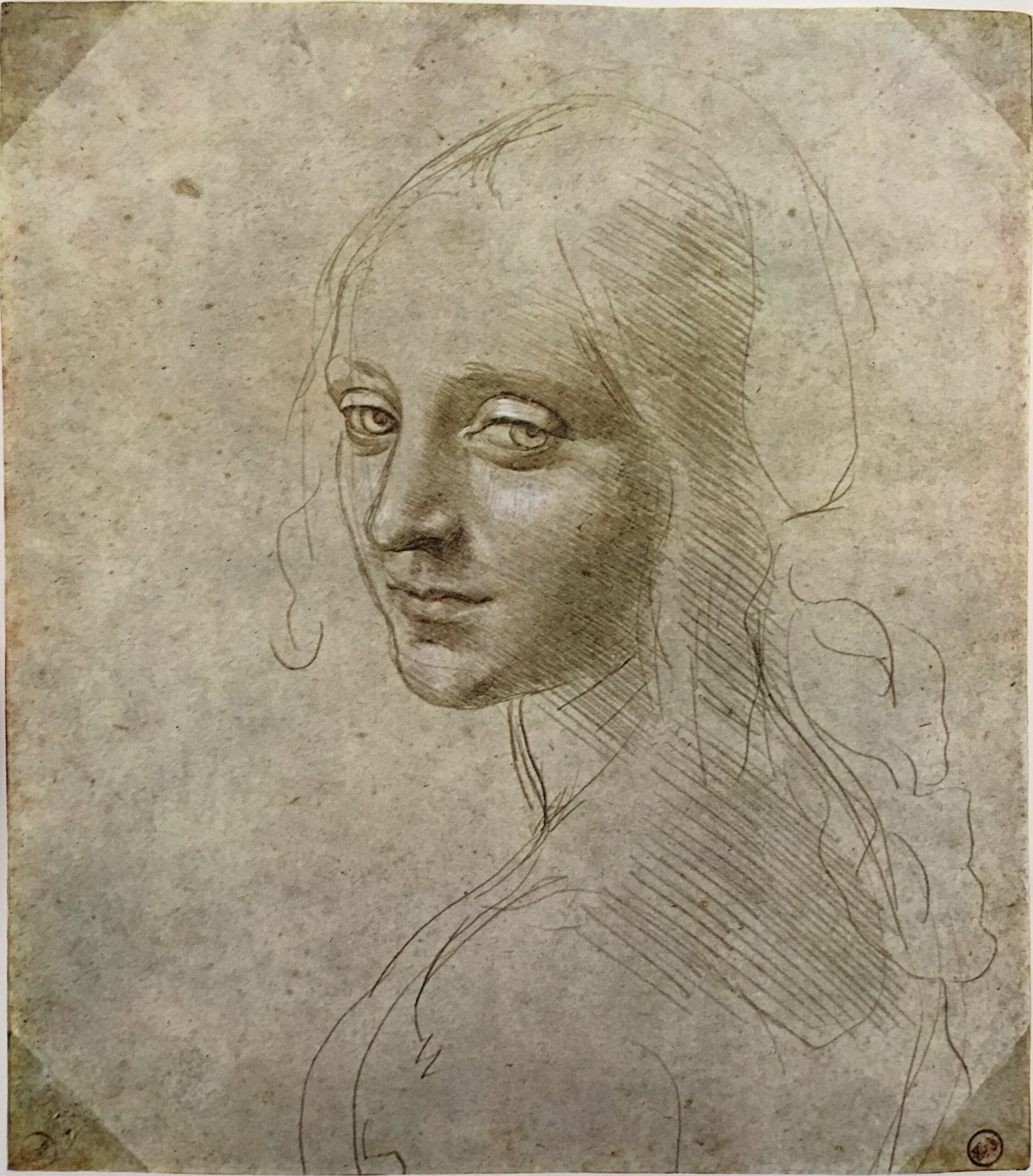 Studio di Leonardo da Vinci per "Madonna delle Rocce". Torino.