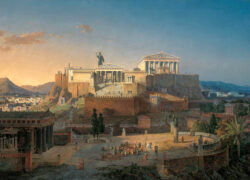 L'Acropoli e il Partenone nell'età classica, in un dipinto di Leo von Klenze